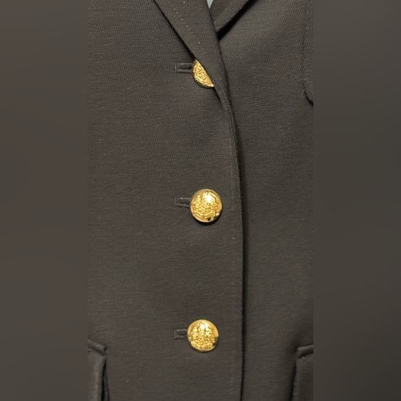 Lauren Ralph Lauren 100%wool laine lining Black Blazer with Gold Buttons - Picture 7 of 14